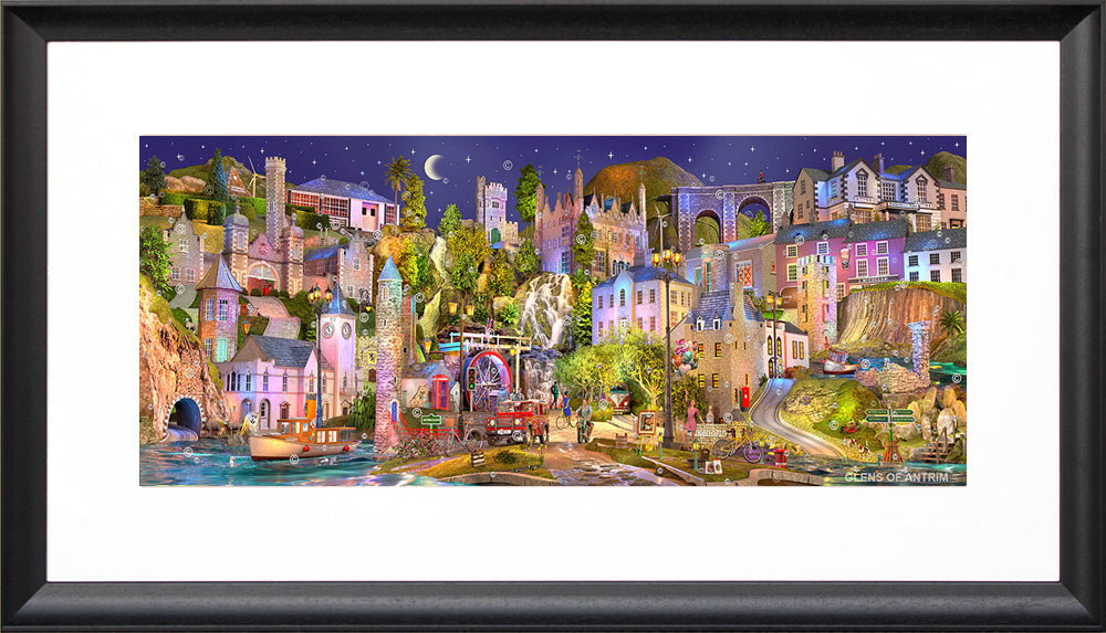 Dream Series Co Antrim - Glens Of Antrim-57 x 23-Black Scoop Frame