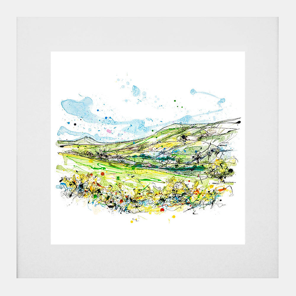 Print Open Edition Landscape - Glens Of Antrim-30 x 30-White Box Frame (With Mount)