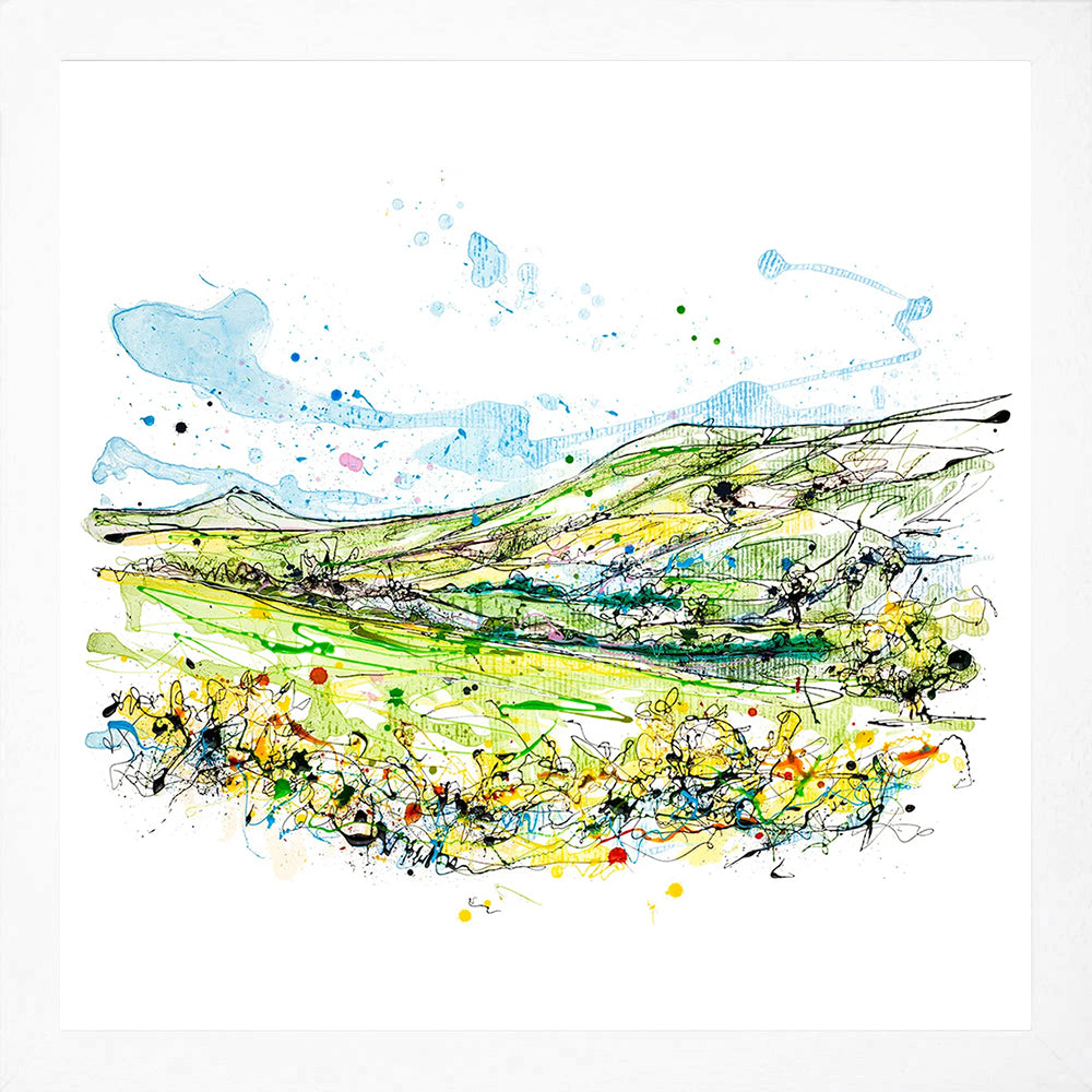 Print Open Edition Landscape - Glens Of Antrim-30 x 30-White Box Frame (No Mount)