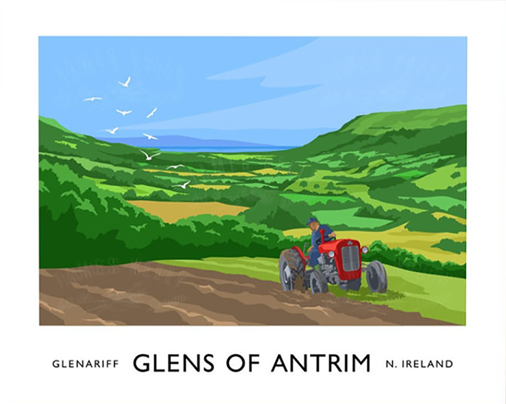 Co Antrim - Glens Of Antrim Glenariff Unframed 40x30