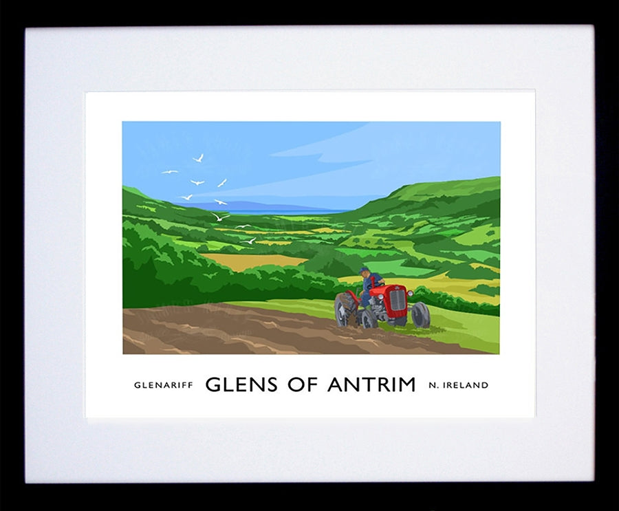 Co Antrim - Glens Of Antrim Glenariff Frame Black 40x30 With Mount