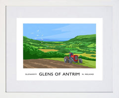 Co Antrim - Glens Of Antrim Glenariff Frame White 40x30 With Mount