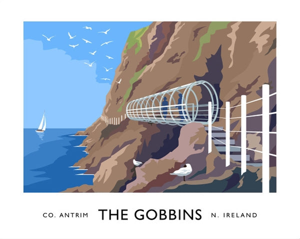 Co Antrim - The Gobbins Unframed 70x50