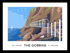 Co Antrim - The Gobbins Frame Black 40x30 nomount