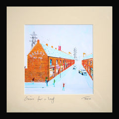 Going for a Loaf Framed 15 x 15