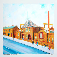 Goin to the Swimmers Unframed 40 x 40