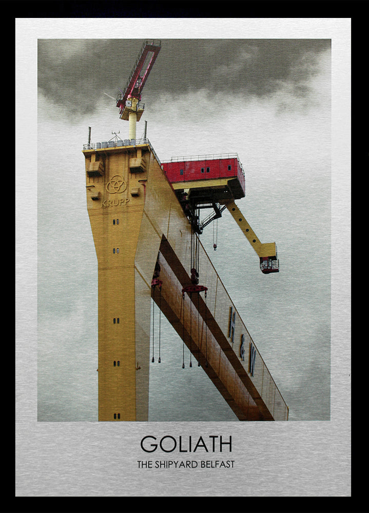Belfast - Goliath, The Shipyard-50 x 70-Black Box Frame