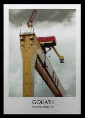 Belfast - Goliath, The Shipyard-50 x 70-Black Box Frame