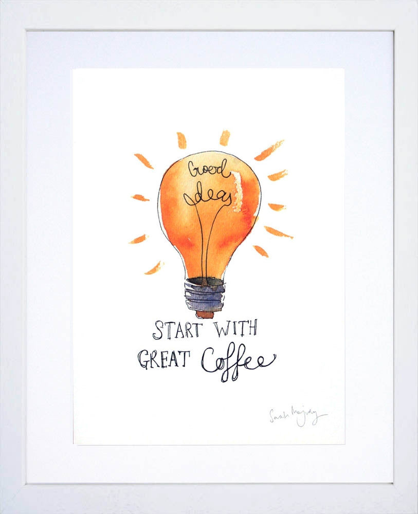Drinks Coffee - Good Ideas White Frame