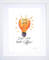 Drinks Coffee - Good Ideas White Frame