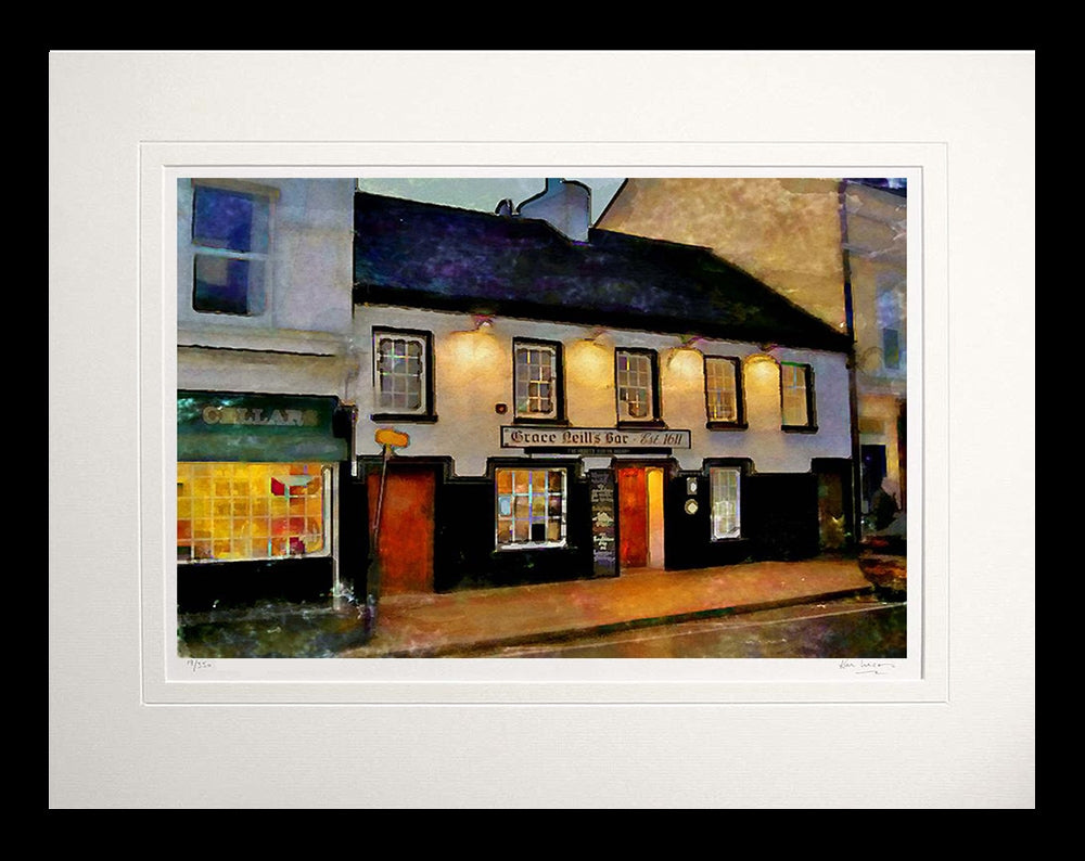 Co Down - Grace Neill's Donaghadee Flat Black Frame