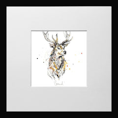 Print Open Edition Animals - Grand II-12 x 12-Small Flat Black Frame
