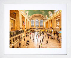 Grand Central Terminal New York Frame White