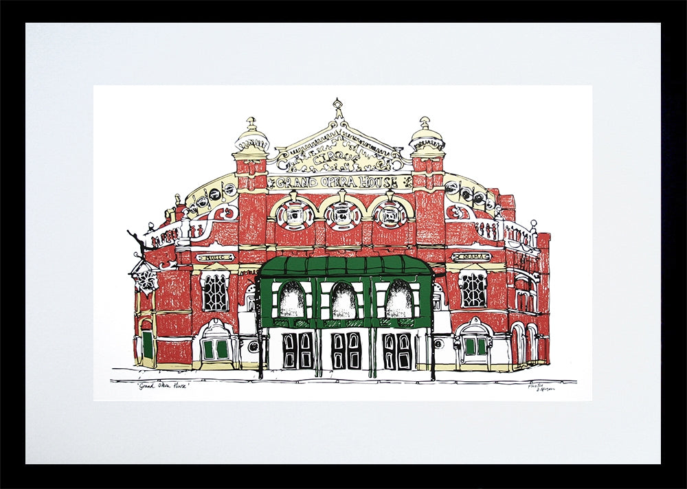 Belfast Grand Opera House Frame Black