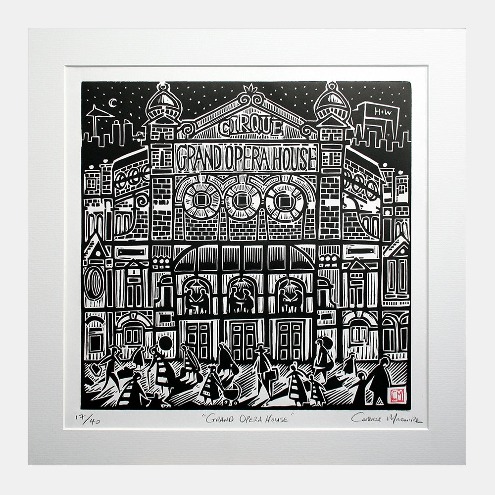 Grand Opera House White Frame