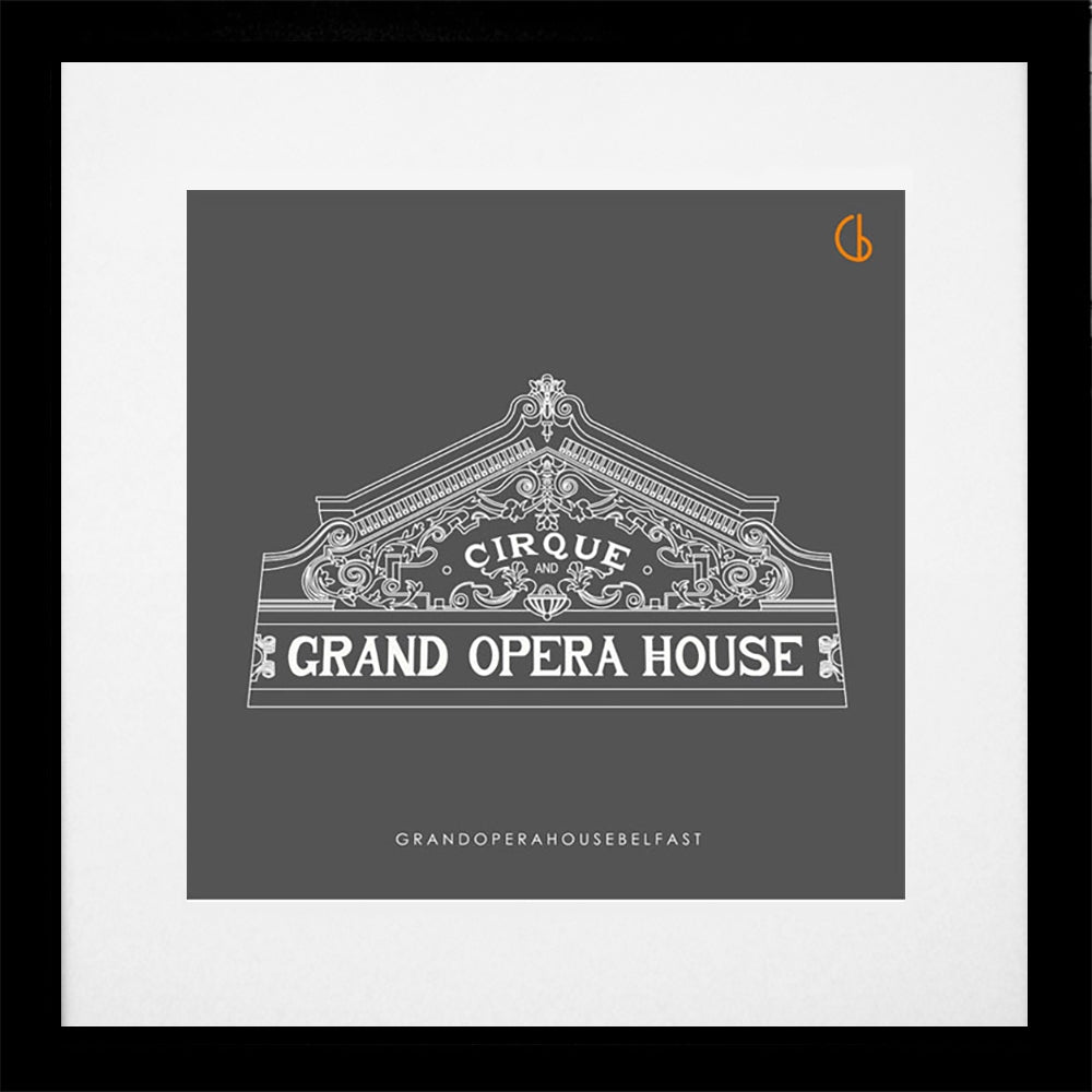 Belfast Grand Opera House-29 x 29-Black Box Frame