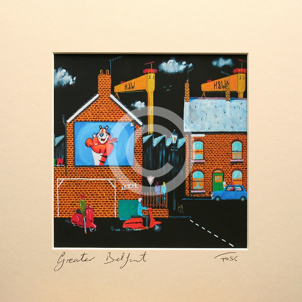 Print - Greater Belfast-15 x 15-Unframed