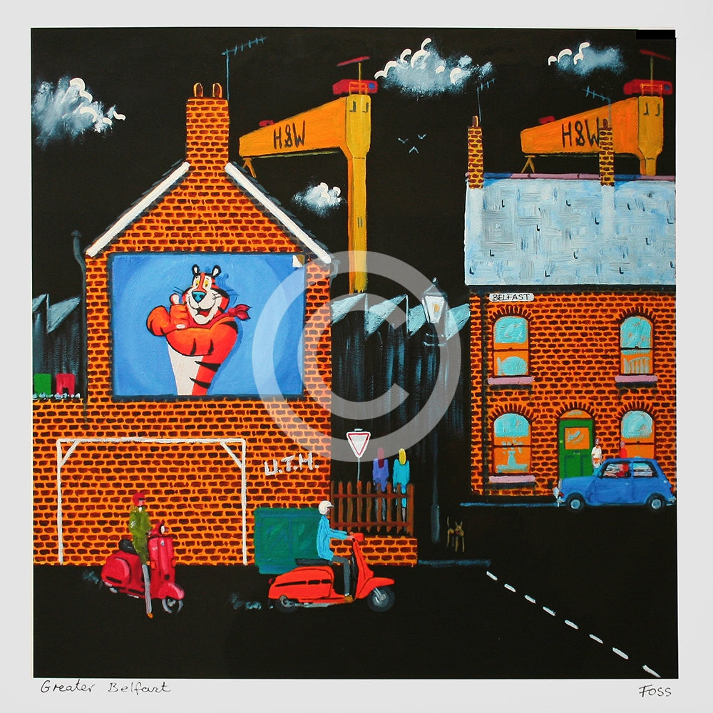 Print - Greater Belfast-40 x 40-Unframed