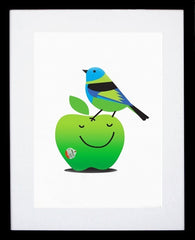 Green-Headed Tanager Black Frame