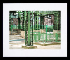 Paris In Green - Railings Framed