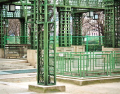 Paris In Green - Railings Unframed