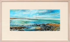 Green Sea, The Strand Portstewart - Framed