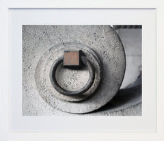 Paris In Grey - Metal Ring Frame White
