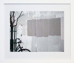 Paris In Grey - Painted Fence Frame White