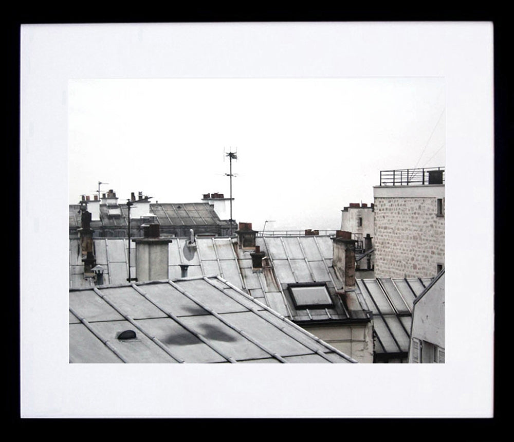 Paris In Grey - Rooftops Framed