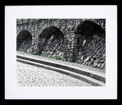 Paris In Grey - Stone Archways Framed