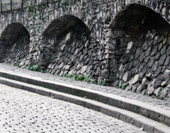 Paris In Grey - Stone Archways Unframed