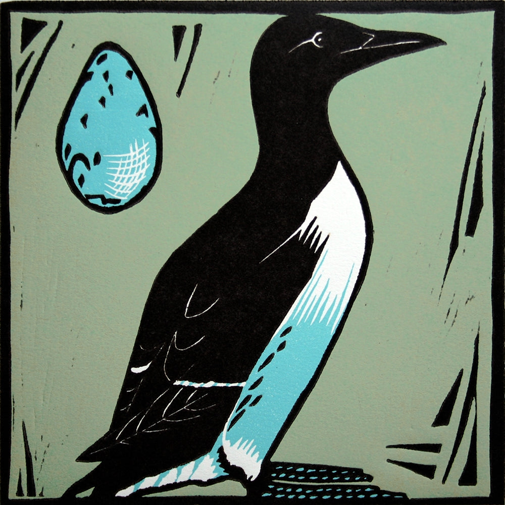 Lino Print - Guillemot