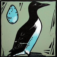 Lino Print - Guillemot
