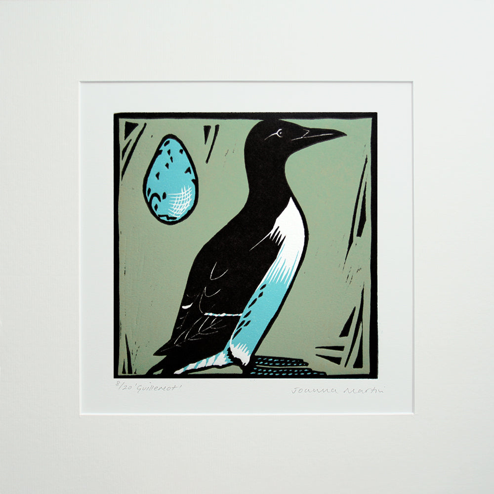 Lino Print - Guillemot