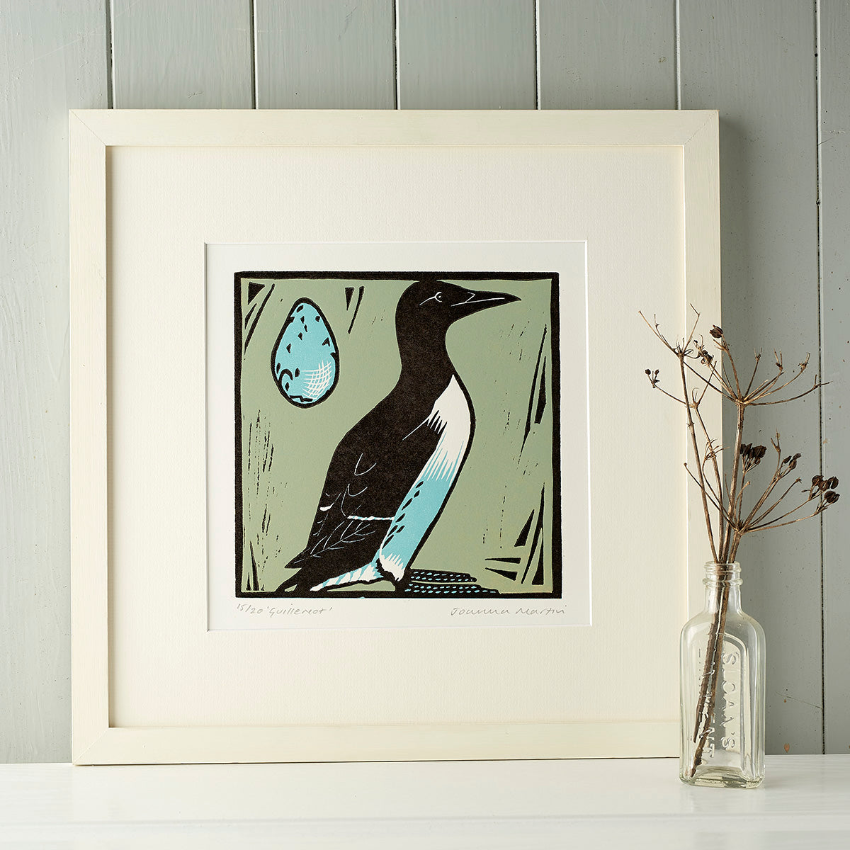 Lino Print - Guillemot