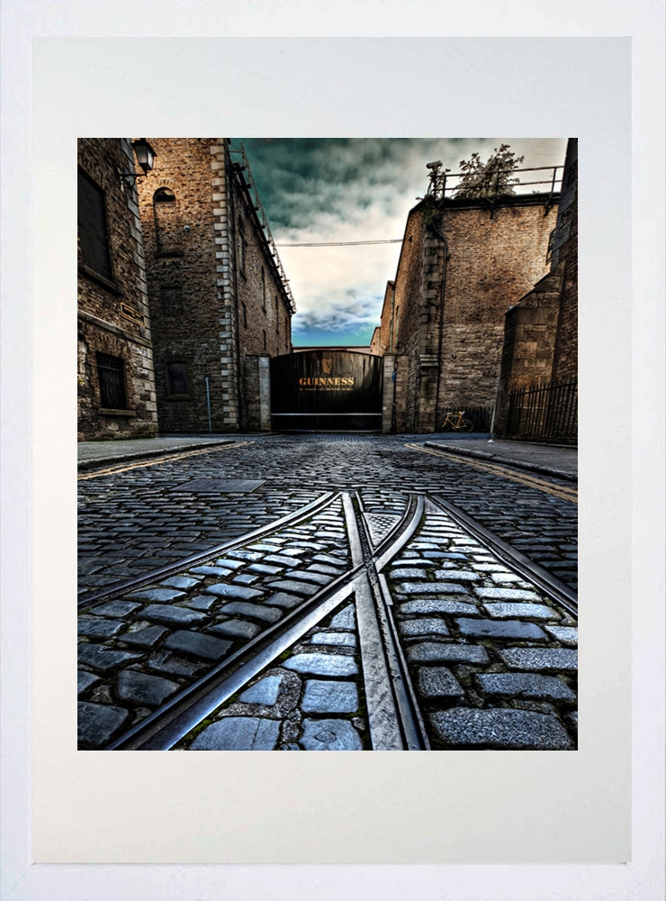 Dublin - Guinness St James's Gate Frame White 40 x 50