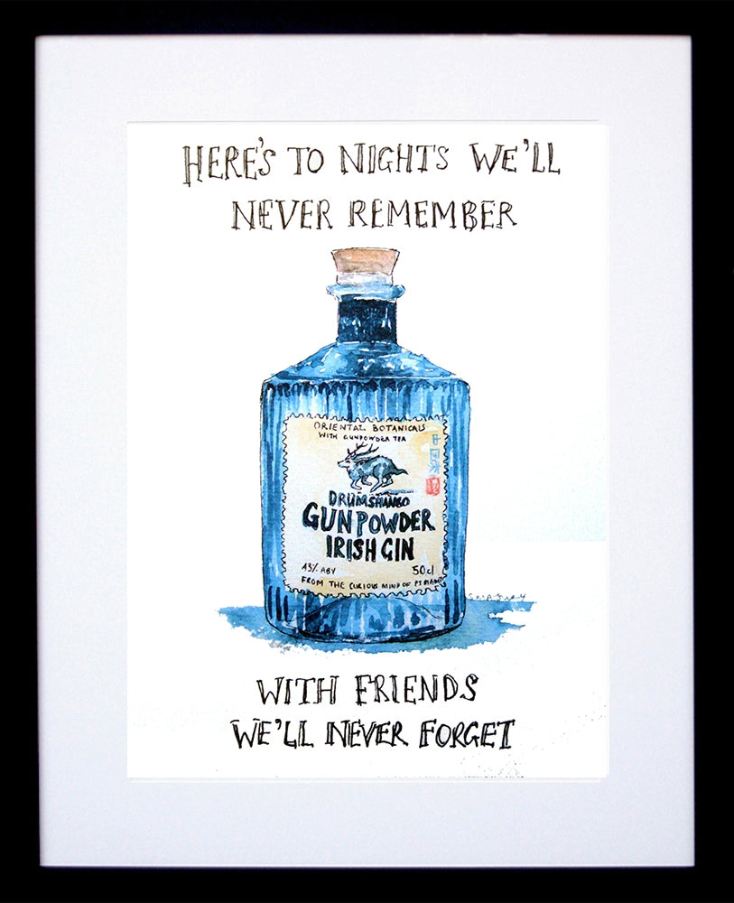 Drinks Gin - Gunpowder Irish Frame Black