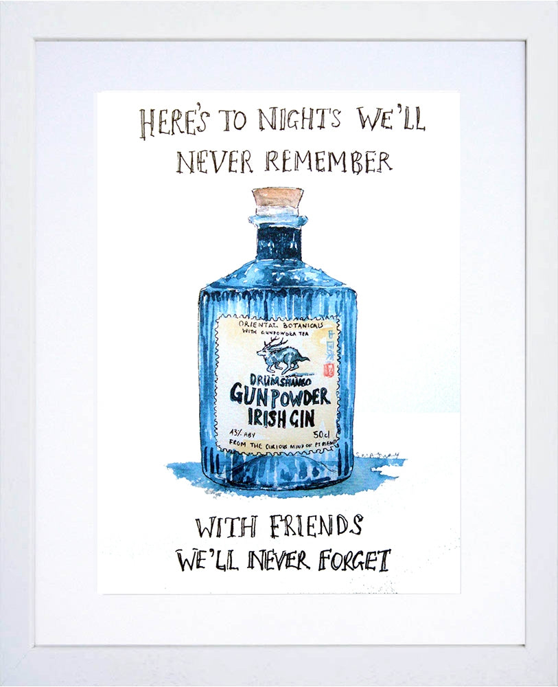Drinks Gin - Gunpowder White Frame