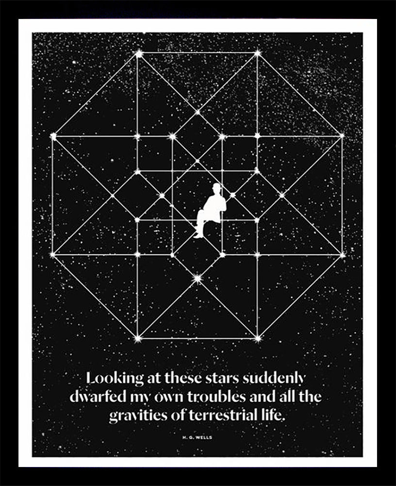 H. G. Wells - Stars Black Box Frame