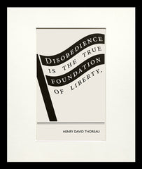 Postcard - Henry David Thoreau - Small Flat Black Frame