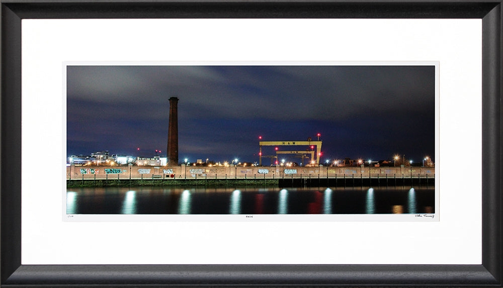 Belfast - Harland And Wolff - Ltd Edition Flat Black Frame