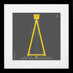Belfast Harland and Wolff Frame Black 29x29