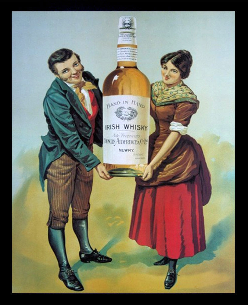 Hand in Hand Irish Whisky Newry Framed