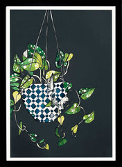 Hanging Plant Black Frame