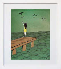 Happy Moment White Frame