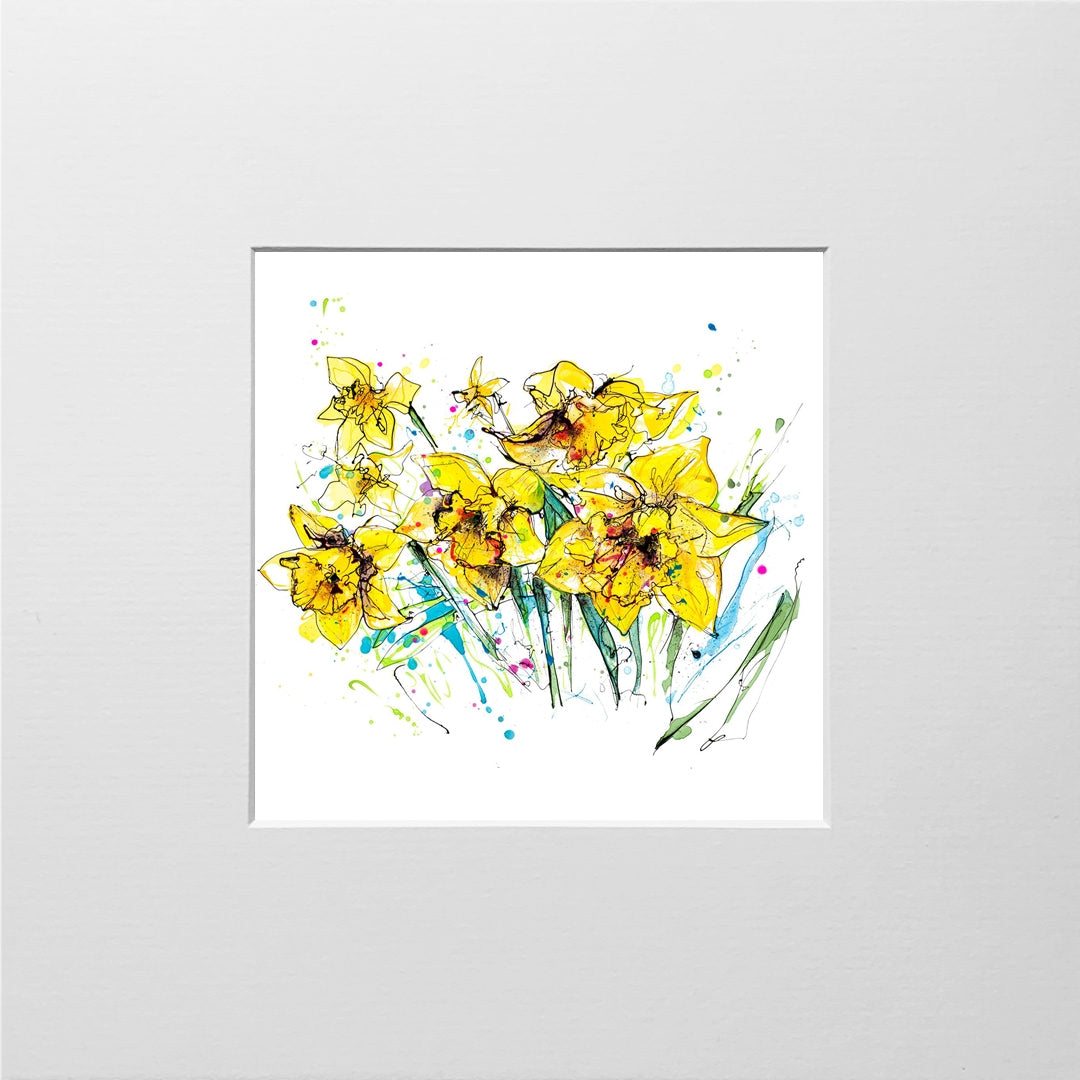 Print Open Edition Floral - Happy Days-12 x 12-Unframed