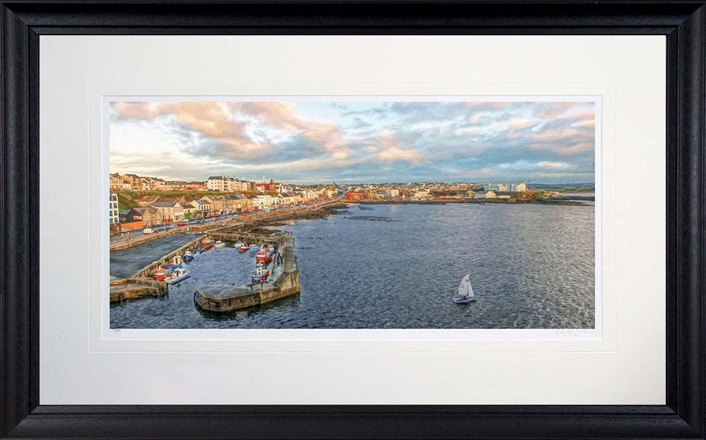 Co Derry - Harbour View Portstewart Frame Black Moulded 71X45