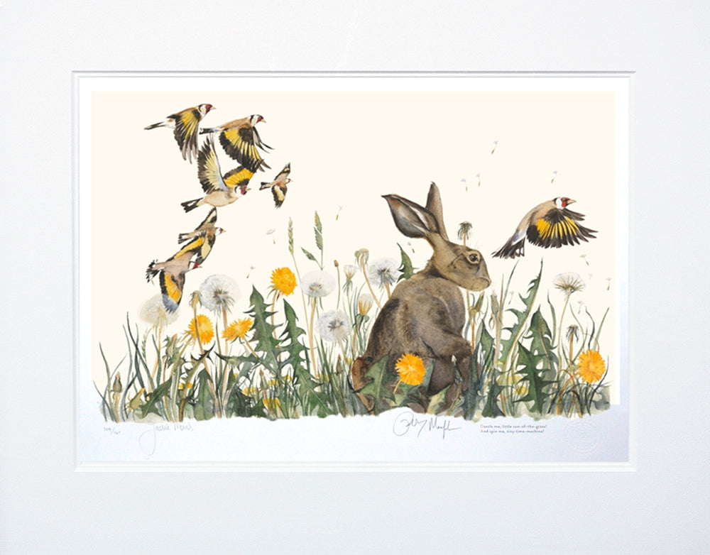 The Lost Words - Dandelion With Hare Unframed
