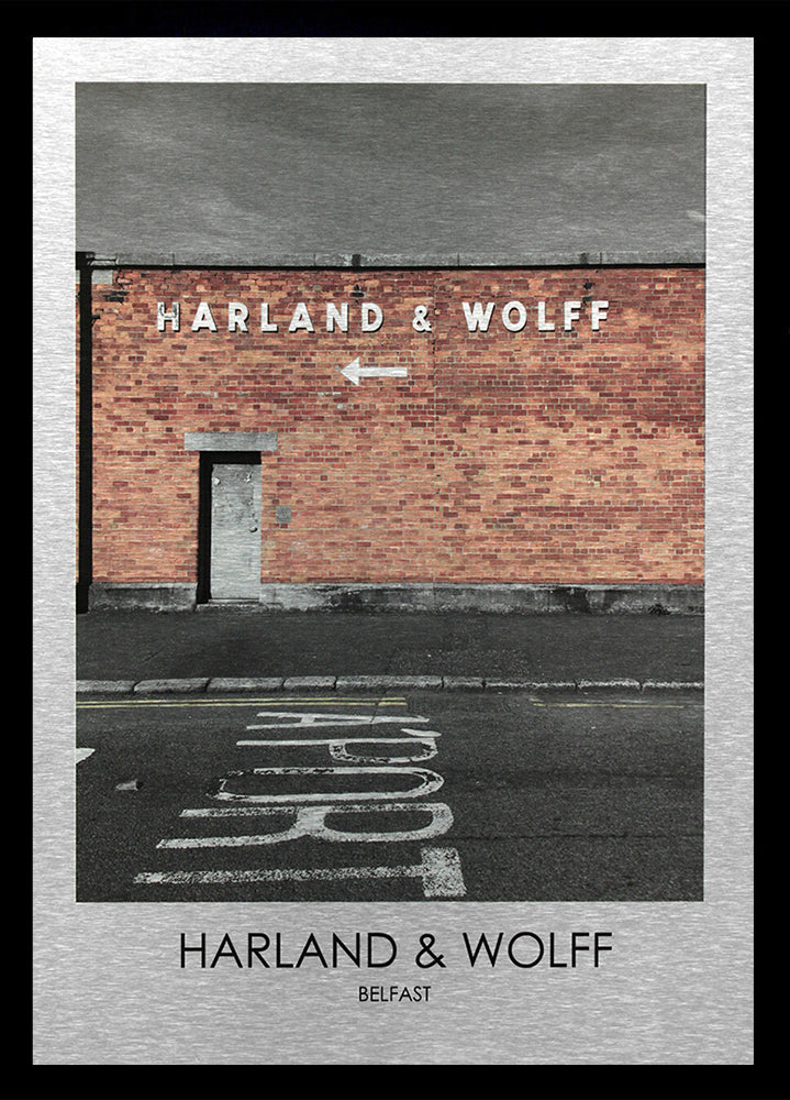 Belfast - Harland and Wolff-50 x 70-Black Box Frame