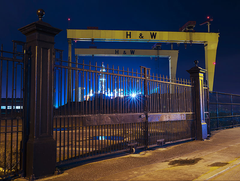 Harland and Wolff Cranes Unframed